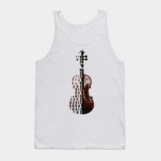 Violin make music great again Tank Top